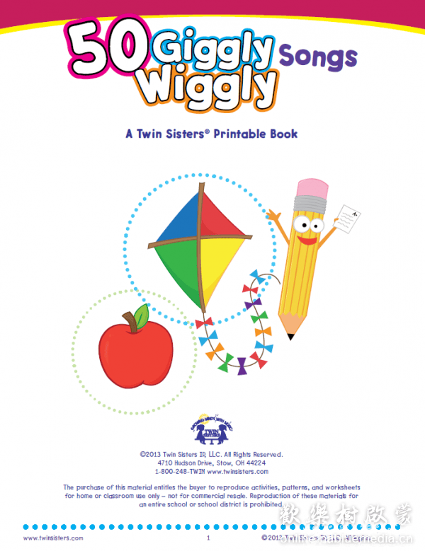 50 Giggly Wiggly Silly Songs -50首傻傻的摇摆歌（2 CD＆50首）同事从美国带回的原版英文儿歌