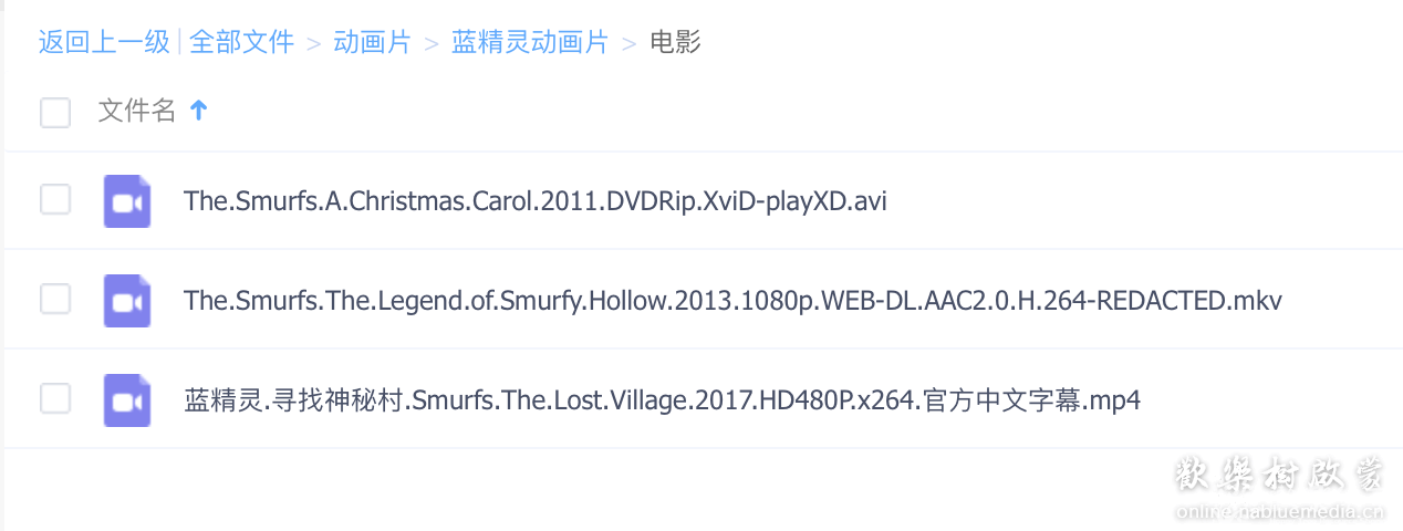 蓝精灵 国语版52集+蓝精灵电影三个版本2011/2013/2017