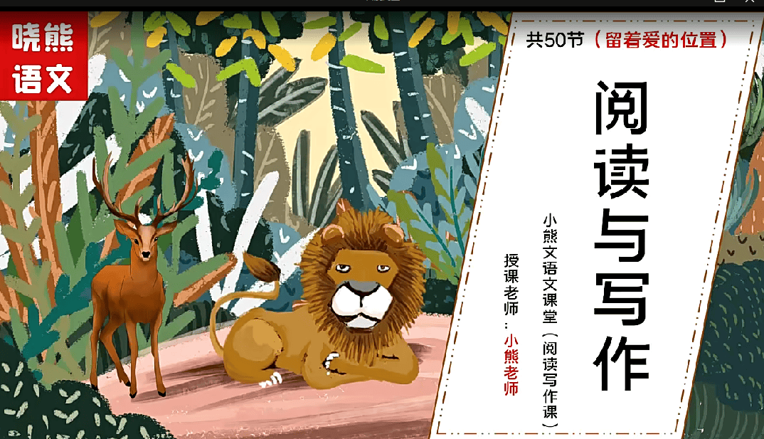 晓熊老师 300天美文精读打卡 课程大合集(视频)
