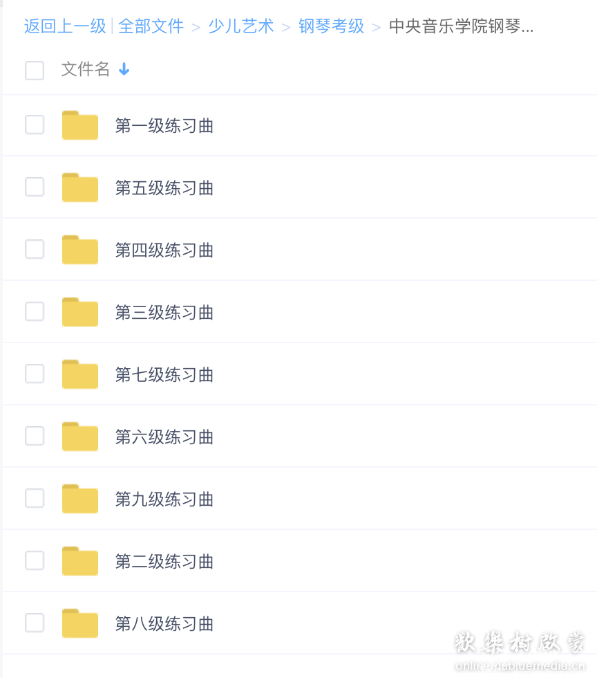 英皇/音协/中央音乐学院钢琴考级资源