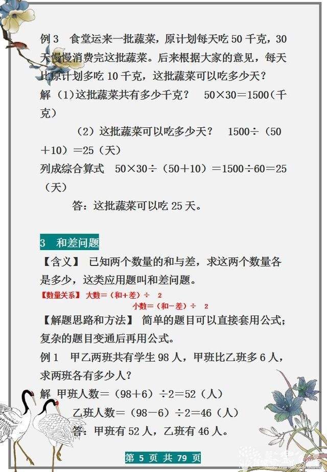 小学数学应用难题无非这30类，贴墙上背，6年次次98