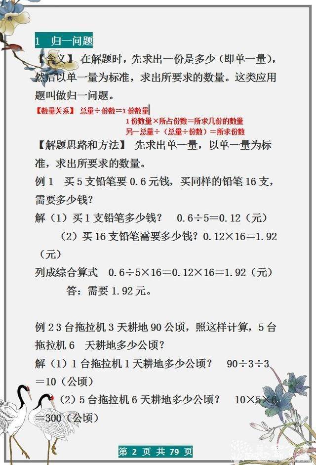 小学数学应用难题无非这30类，贴墙上背，6年次次98