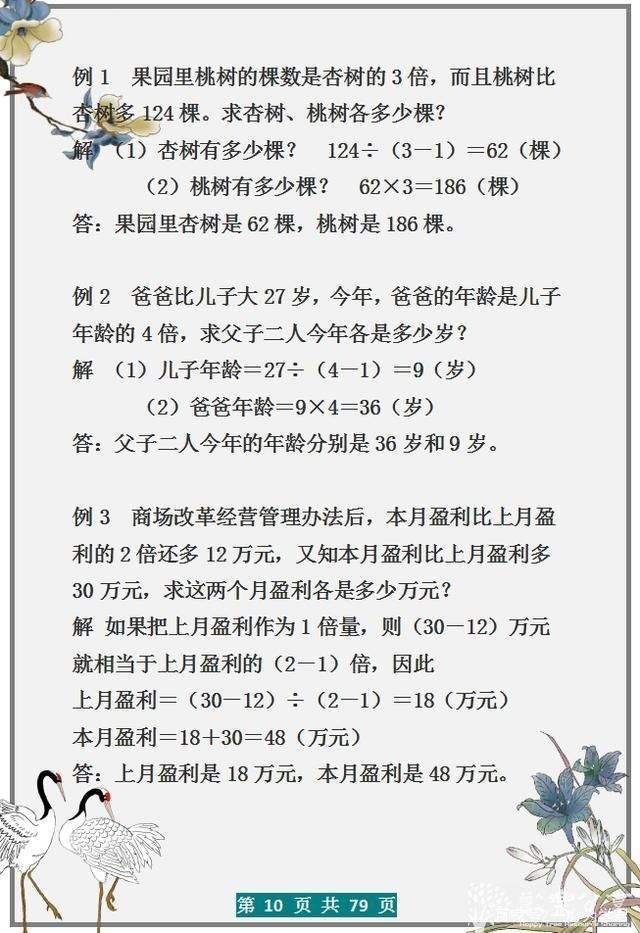 小学数学应用难题无非这30类，贴墙上背，6年次次98