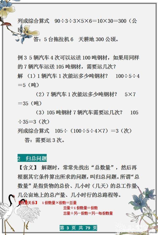 小学数学应用难题无非这30类，贴墙上背，6年次次98