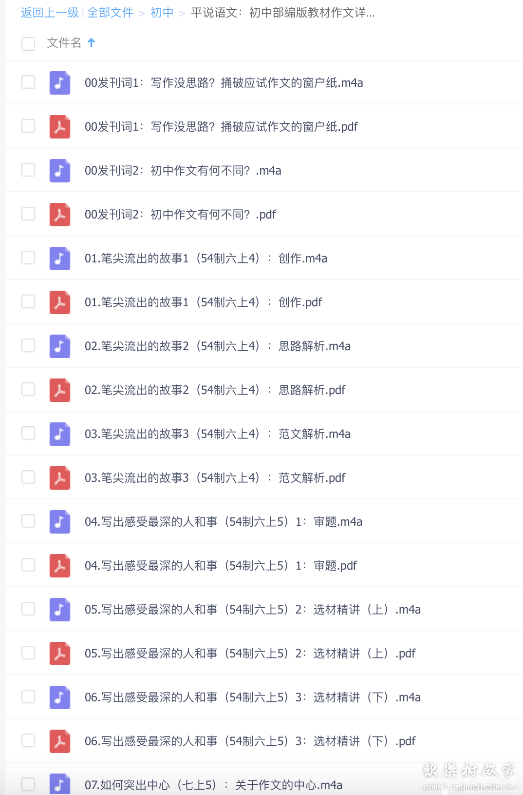 平说语文：初中部编版教材作文详解