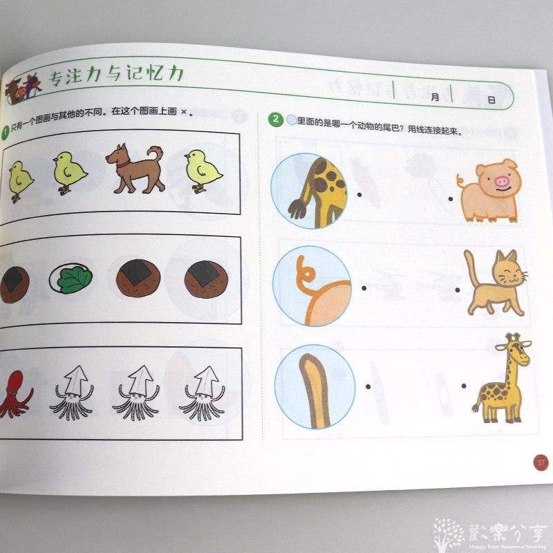 思维训练: 专注力与记忆力 七田真 练习册