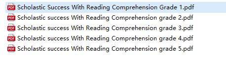 学乐必赢阅读1-5年级 Success With Reading Comspanhension G1-G5(PDF)