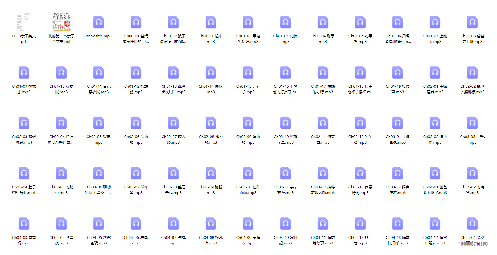 《美国家庭万用亲子英文》(《妈妈牌生活英语表达字典》升级版)【小幼~音频+PDF】