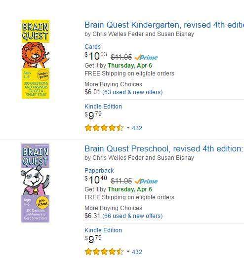 全美教育类第一畅销的《大脑任务 Brain Quest 》PDF+音频+外教视频！英语、逻辑全搞定！